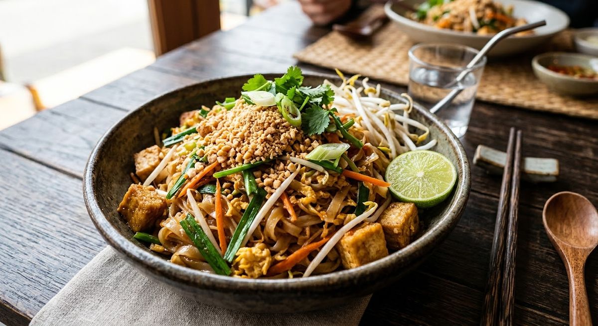 Pad Thai med grönsaker
